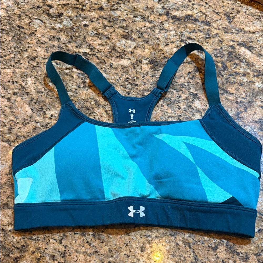 Under Armour Teal and Navy Sports Bra